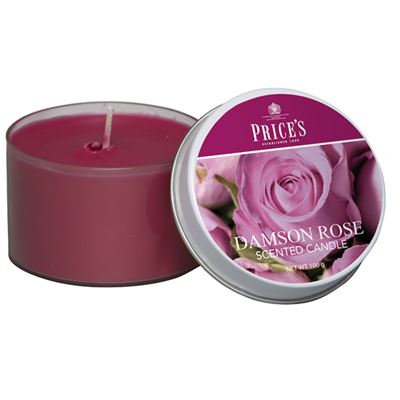 Damson Rose Candle drum by Price’s 25hr